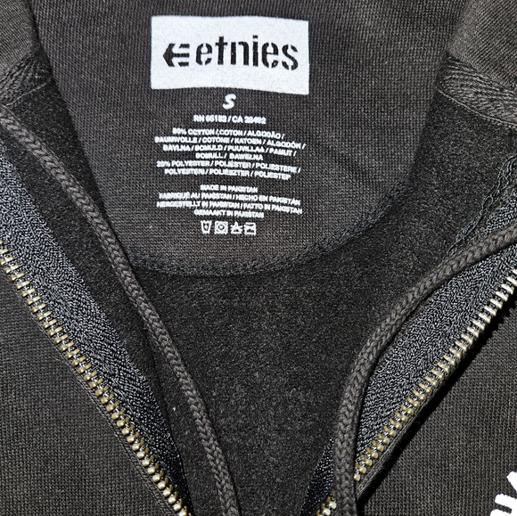 Etnies Since 1986 Zip Up Hoodie NWT Small - Picture 4 of 8